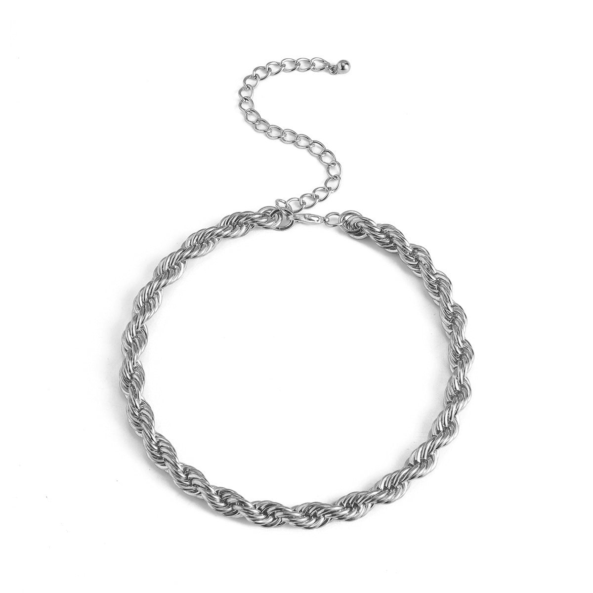 Gothic Twisted Chain Choker – Bold Statement Necklace
