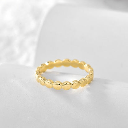 Gold Circle Chain Ring – Fashion Statement