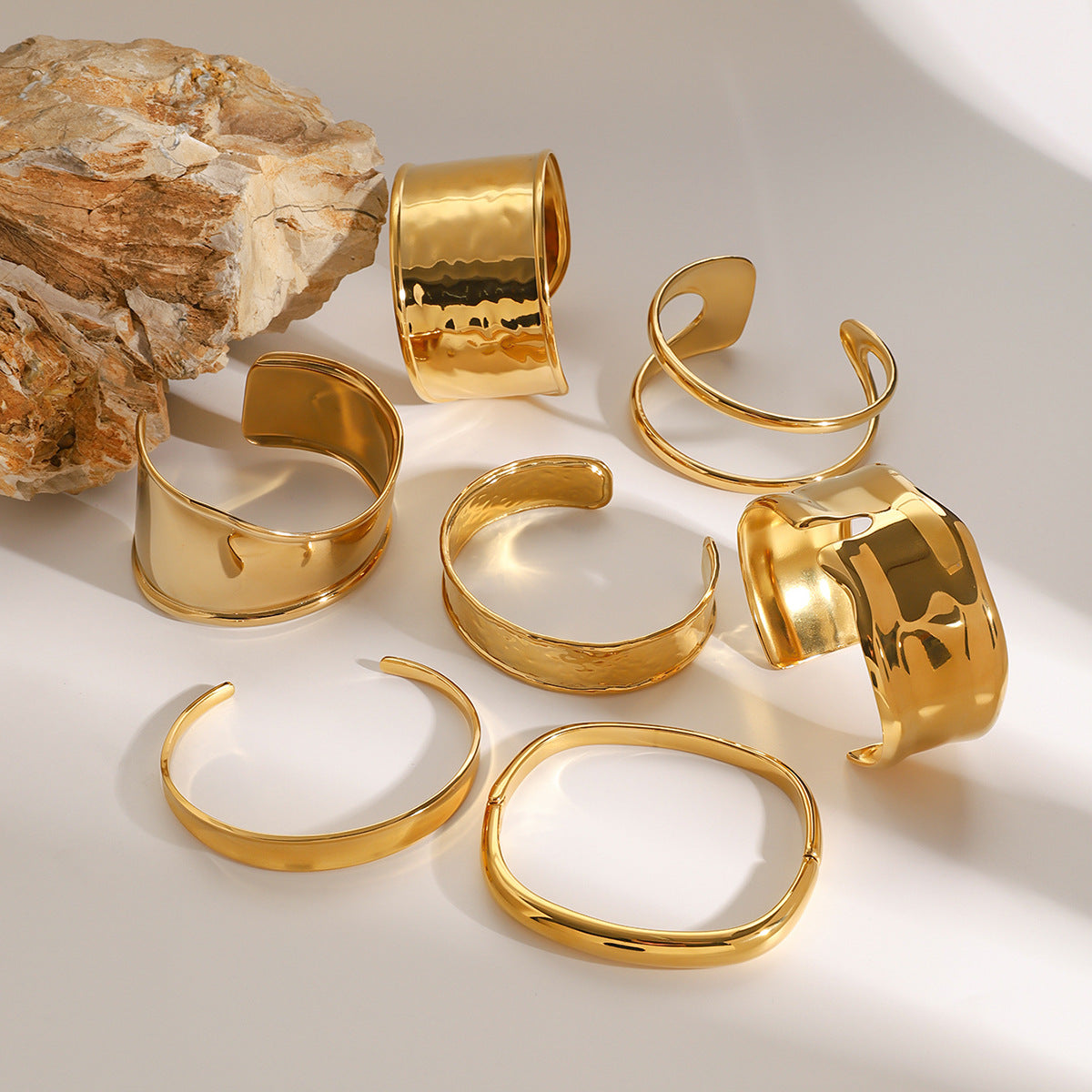 Exaggerated Gold Bracelet