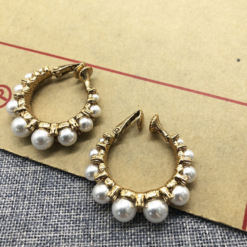 White Pearl Earring Collection – Retro & Drop Styles