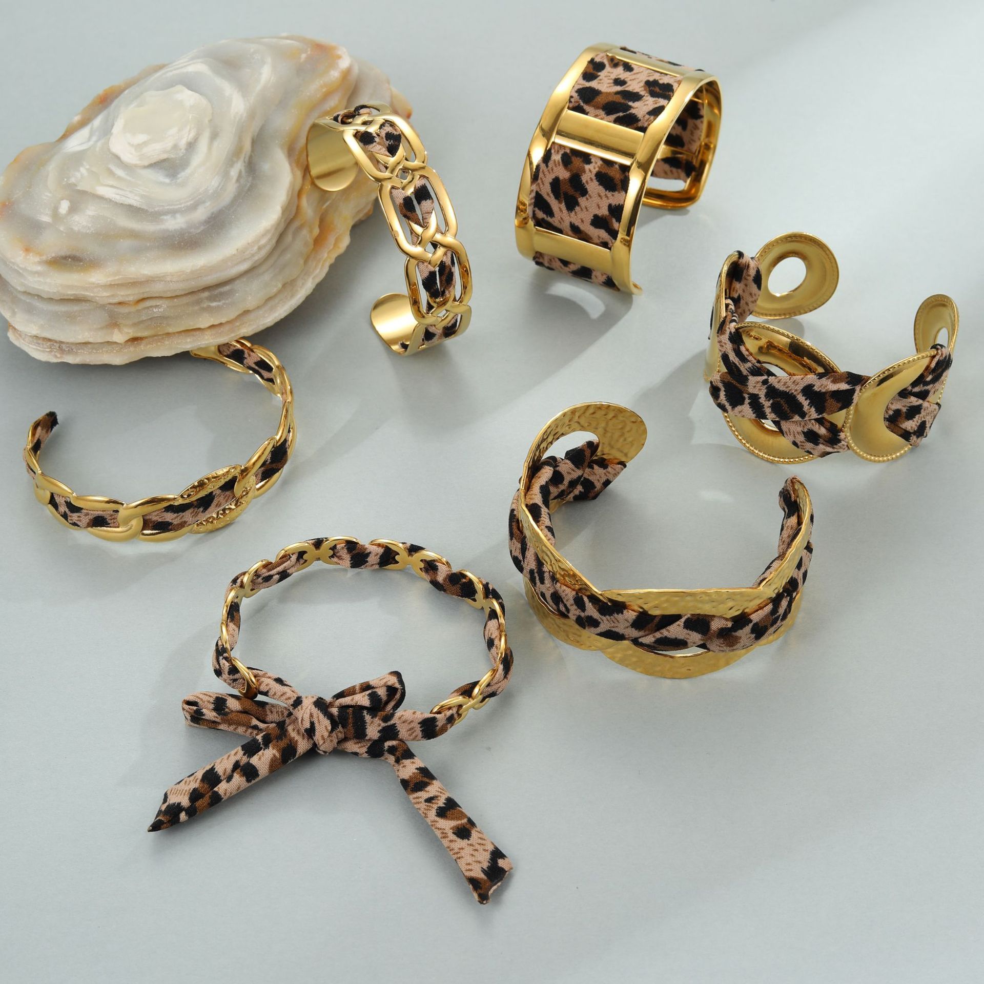 Leopard Ribbon Bracelet