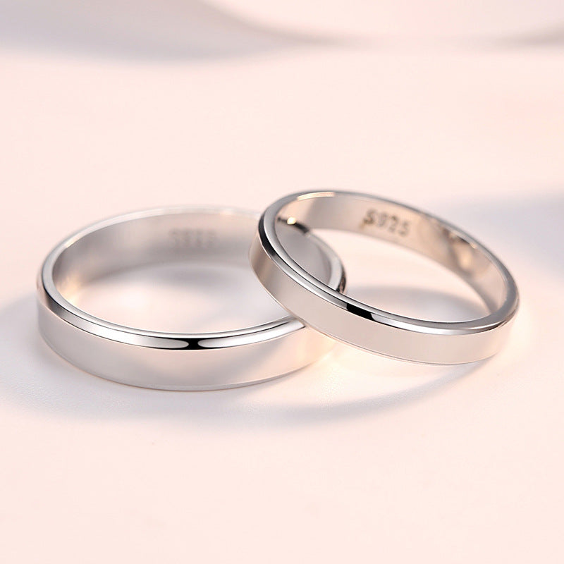 925 Sterling Silver Love Couple Ring Set – His & Hers