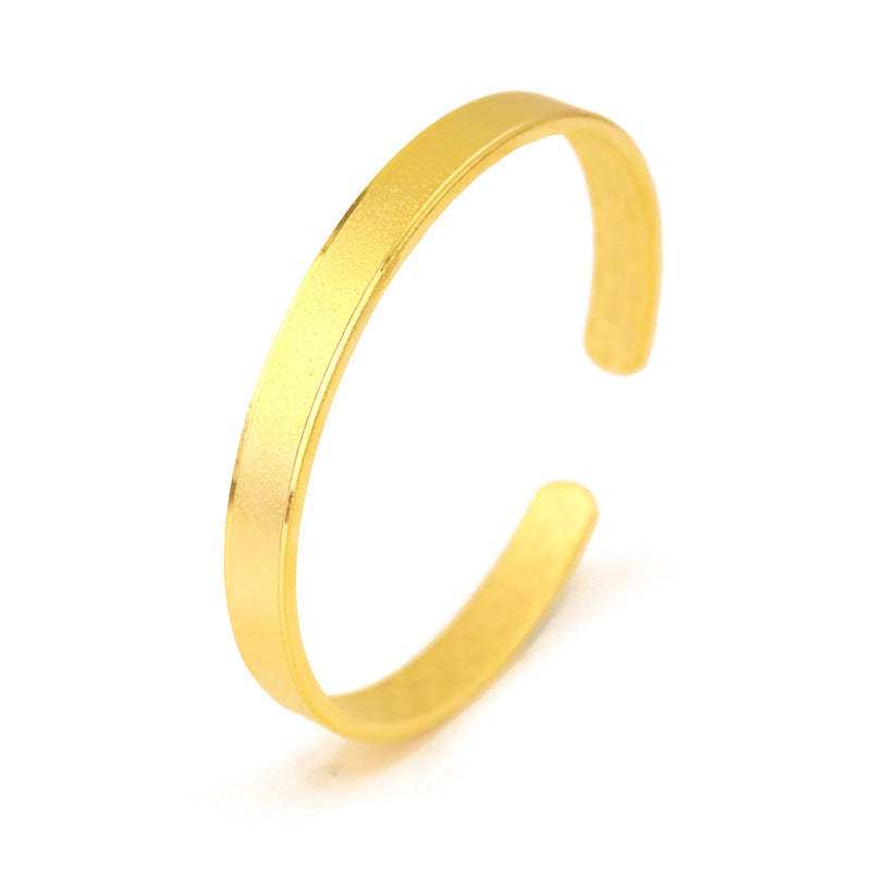 24K Gold Frosted Cuff Bracelet – Retro Geometric Caring Bear, Women's