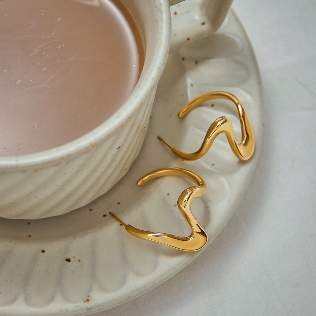 Minimalist Gold Studs — 18K Gold-Plated Everyday Earrings