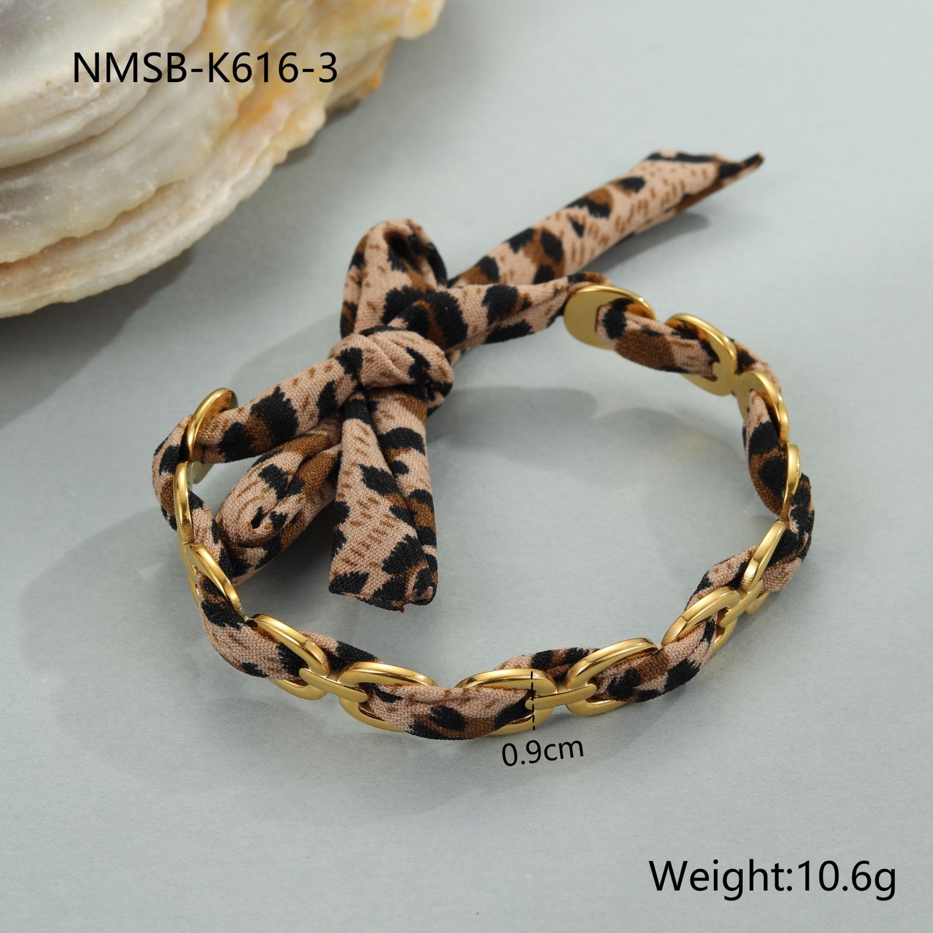 Leopard Ribbon Bracelet