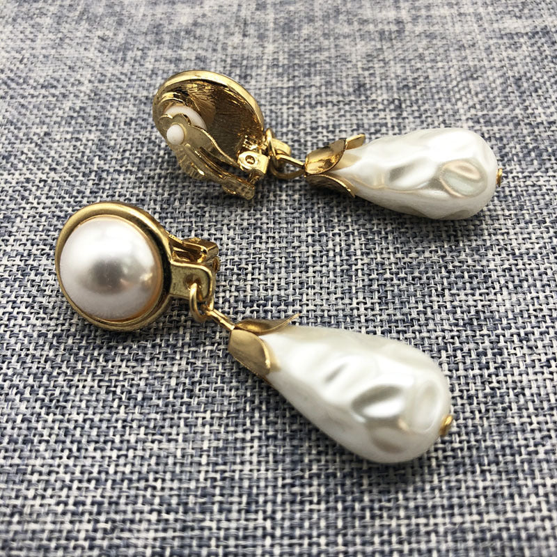 White Pearl Earring Collection – Retro & Drop Styles