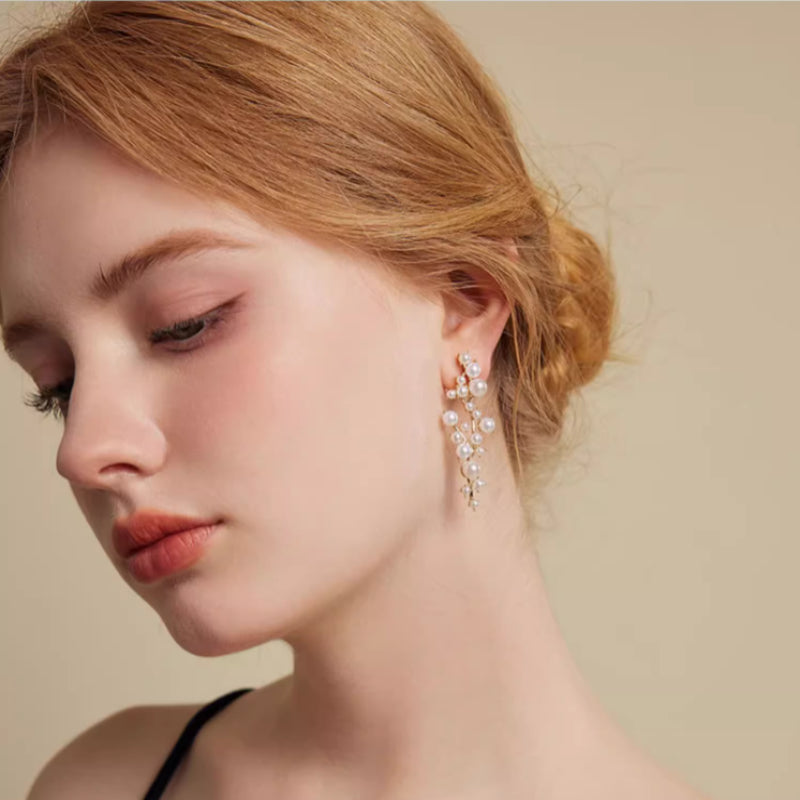 Pearl Drop Earrings - Luxury Romantic Statement Jewelry