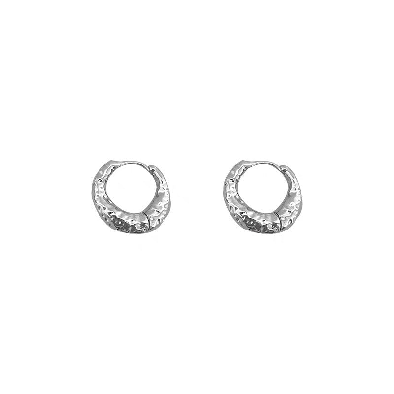 Croissant Hoop Earrings – Gold & Silver Finish