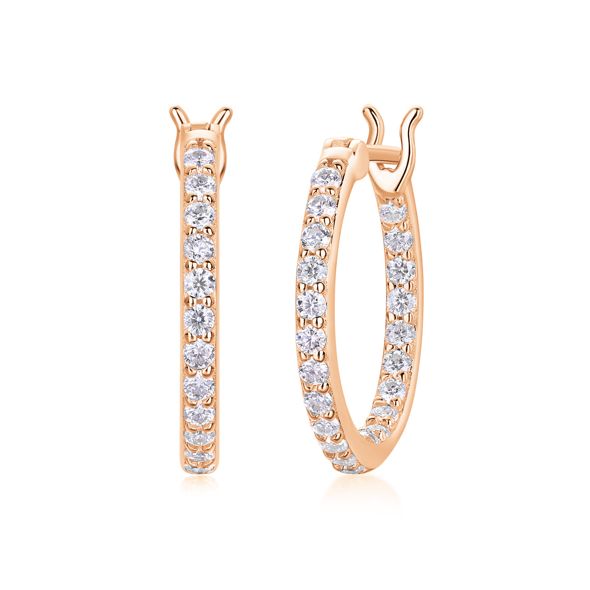 Fashionable Moissanite Stud Earrings