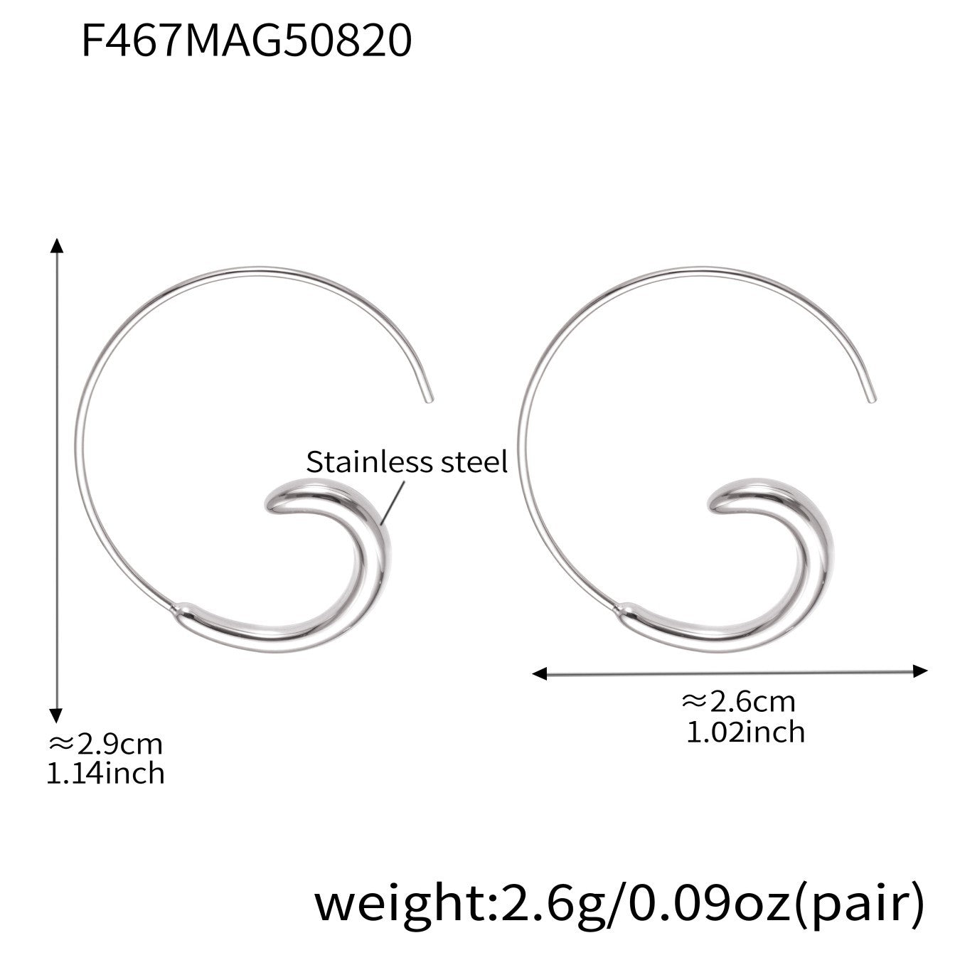 18K Gold-Plated Stainless Steel Hoop Earrings — Refined Everyday Luxury