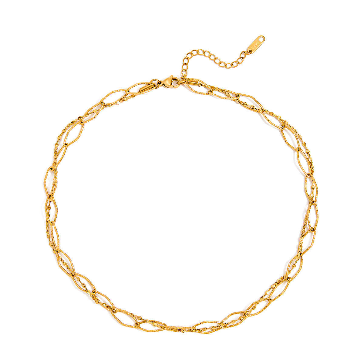 Minimalist Geometric Necklace 18K Gold Stainless Steel