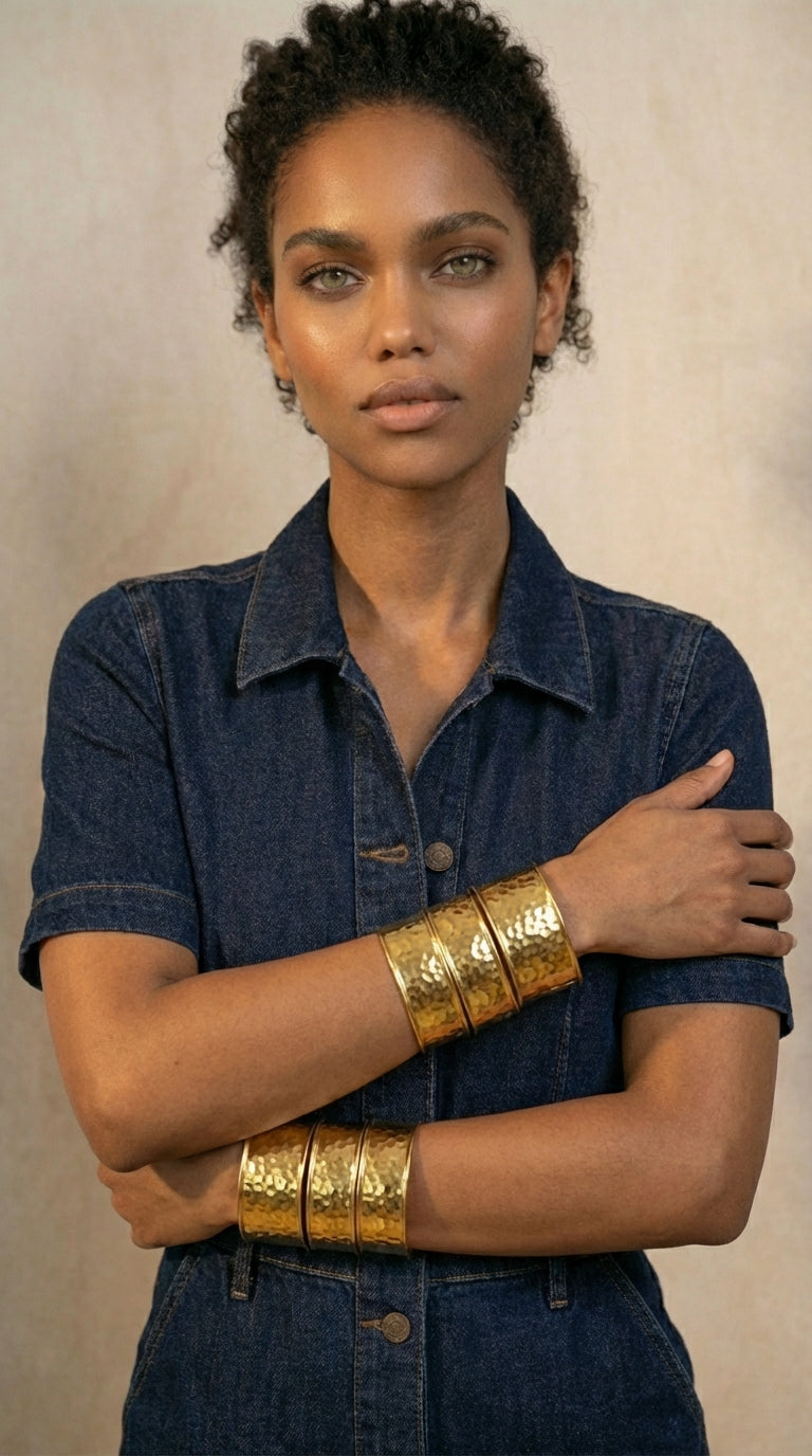Exaggerated Gold Bracelet
