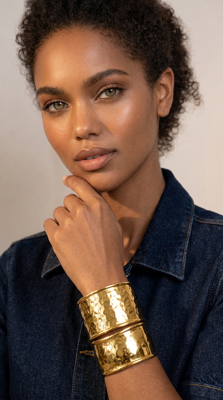 Exaggerated Gold Bracelet