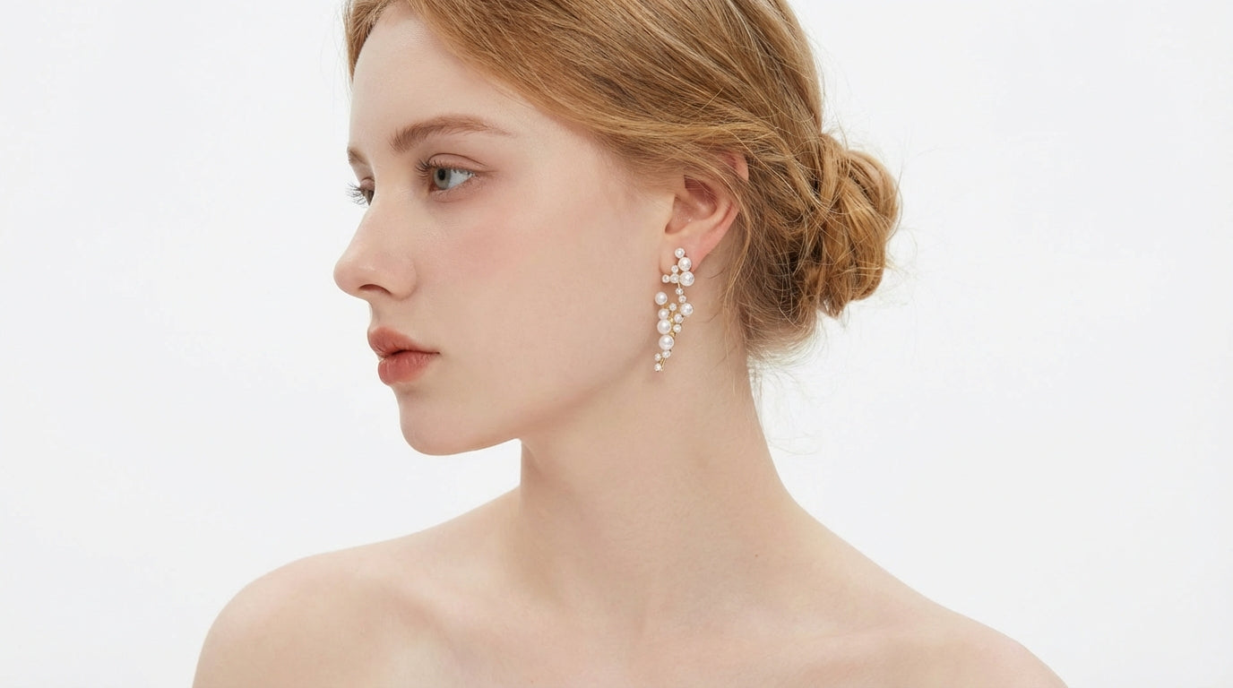 Pearl Drop Earrings - Luxury Romantic Statement Jewelry