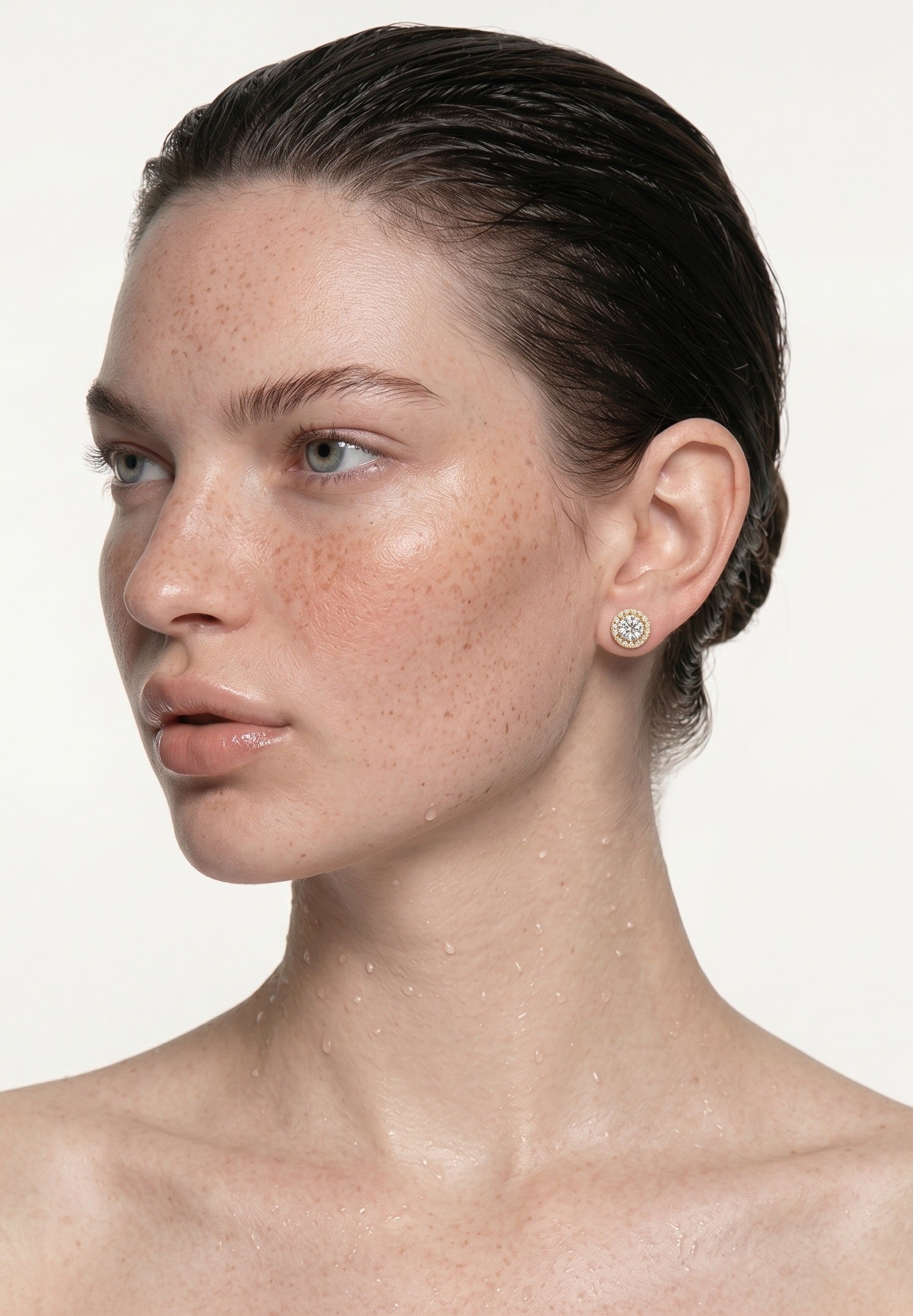 Cushion-Cut Halo Stud Earrings – 925 Sterling Silver