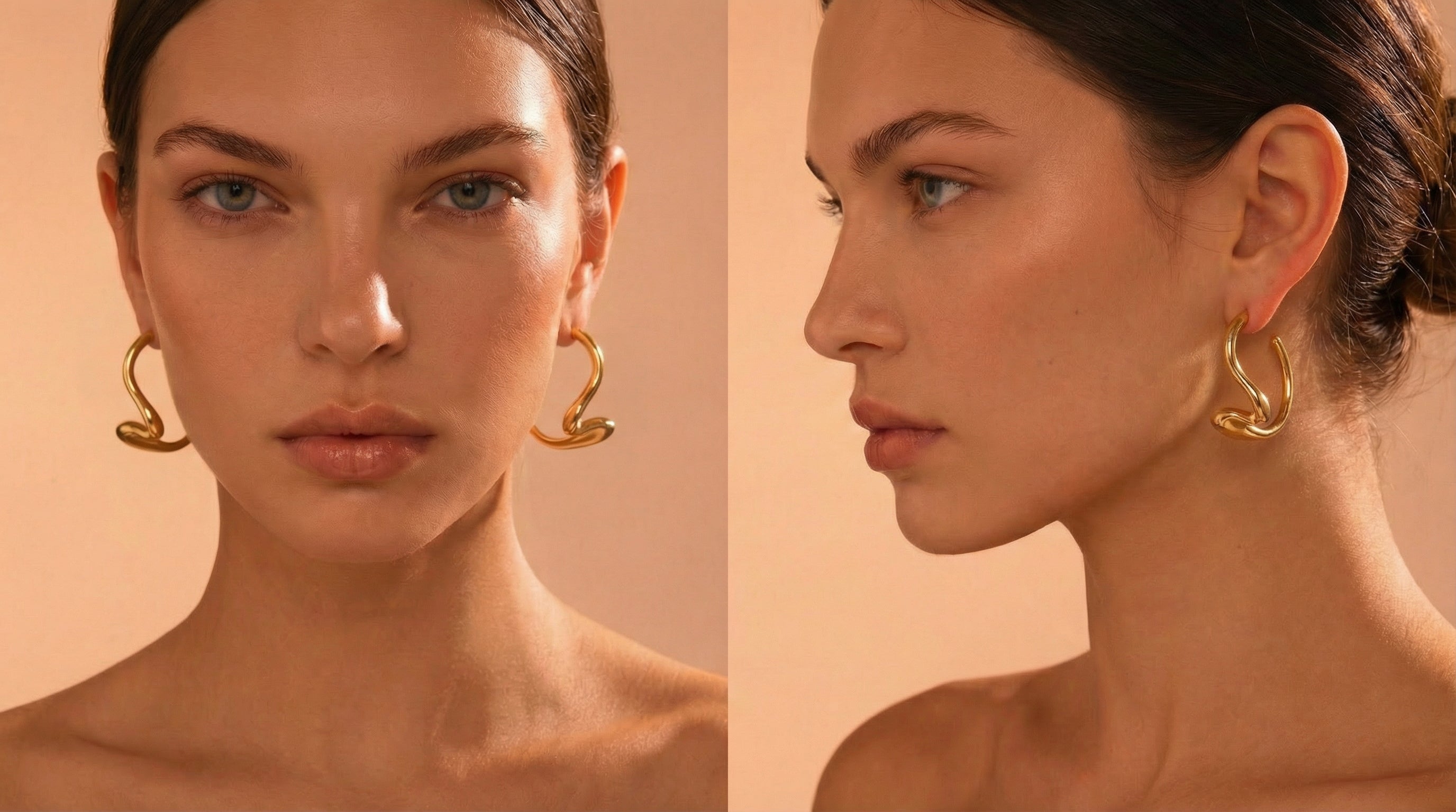 Minimalist Gold Studs — 18K Gold-Plated Everyday Earrings