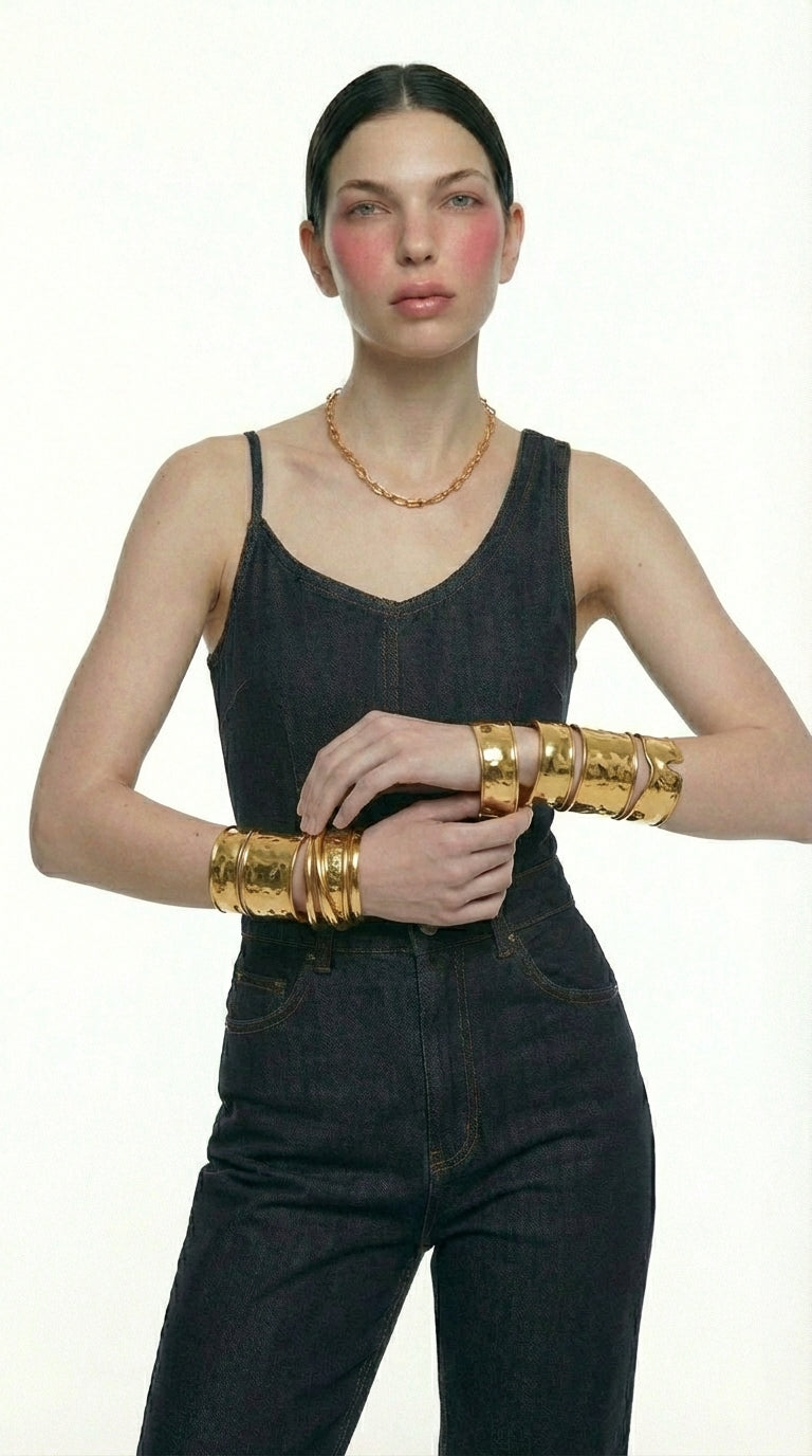 Exaggerated Gold Bracelet
