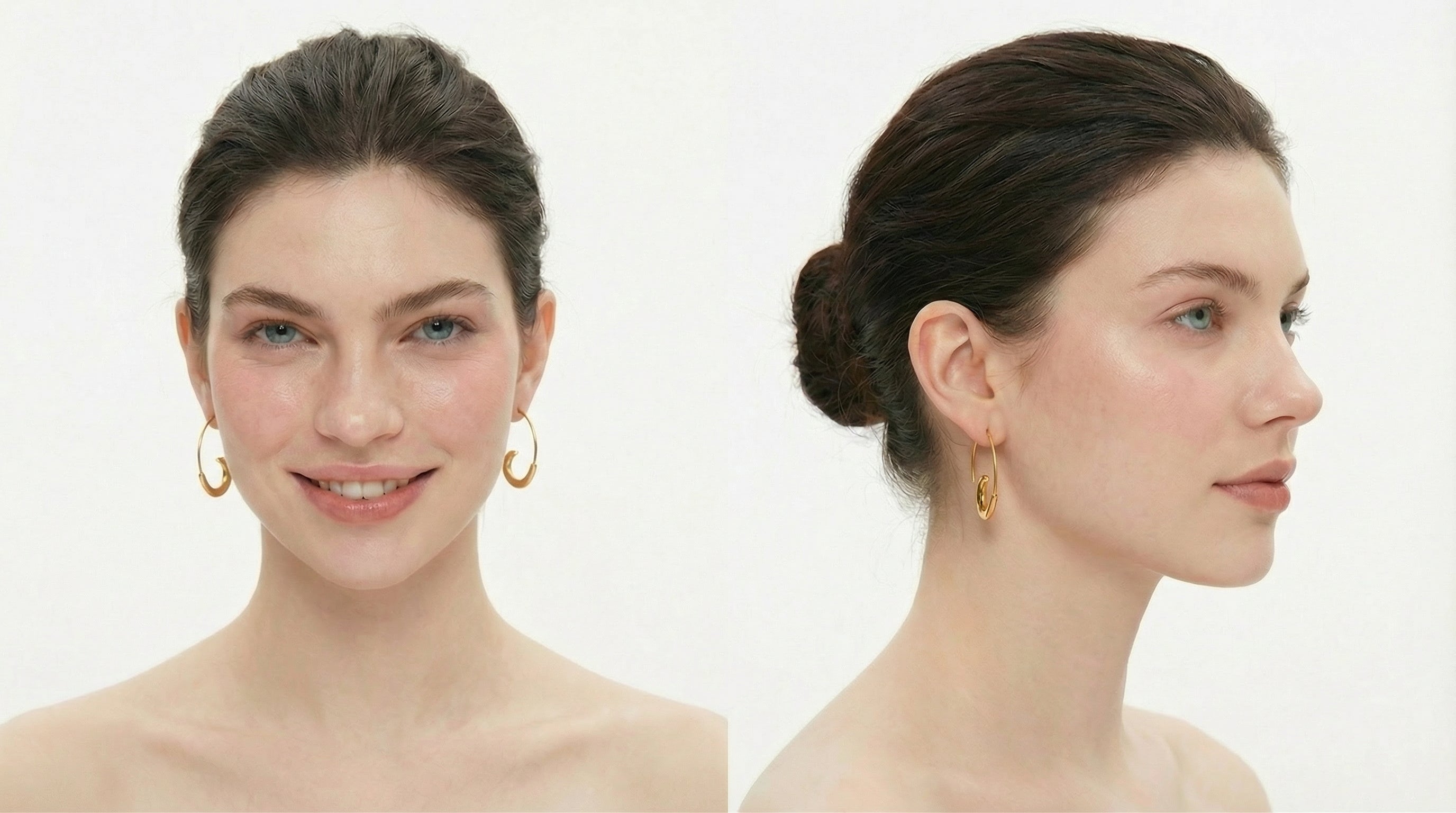18K Gold-Plated Stainless Steel Hoop Earrings — Refined Everyday Luxury