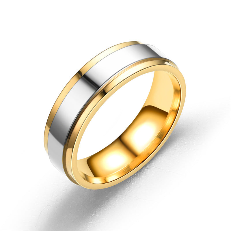 Gold Mirror Floral Couple Ring – His & Hers