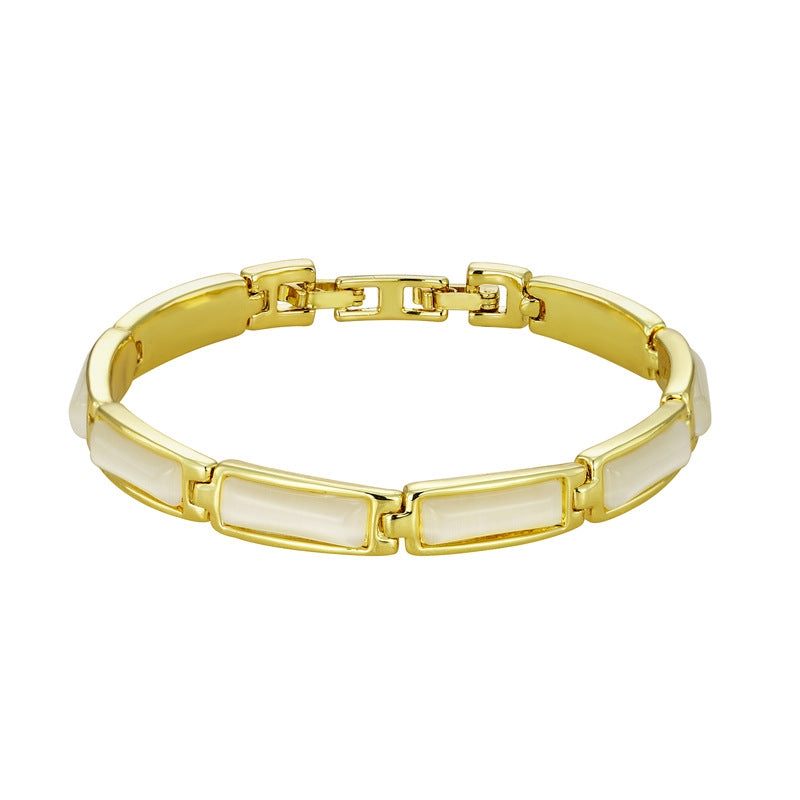 Gold Bamboo Bracelet - Luxury Minimalist Statement Bangle