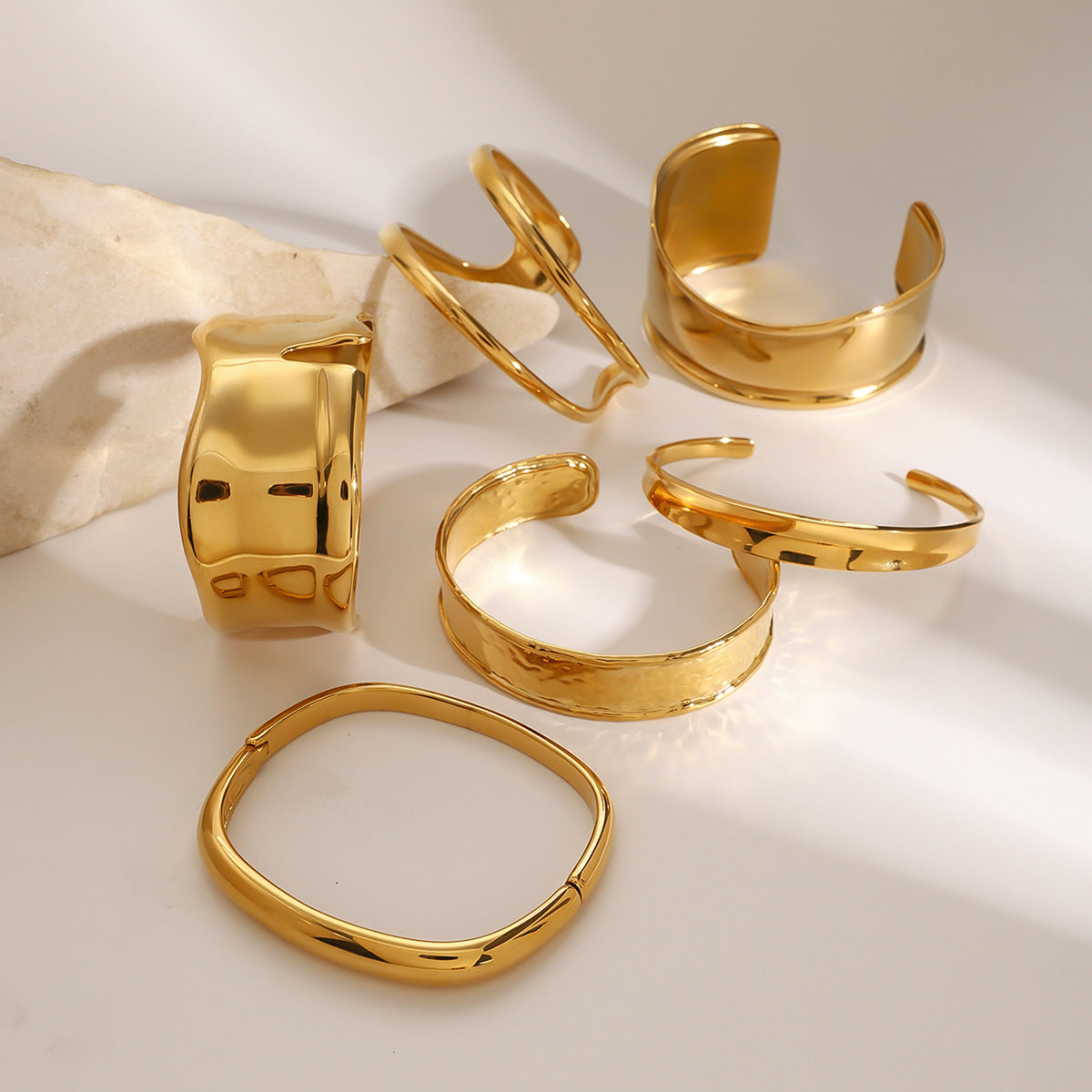 Exaggerated Gold Bracelet