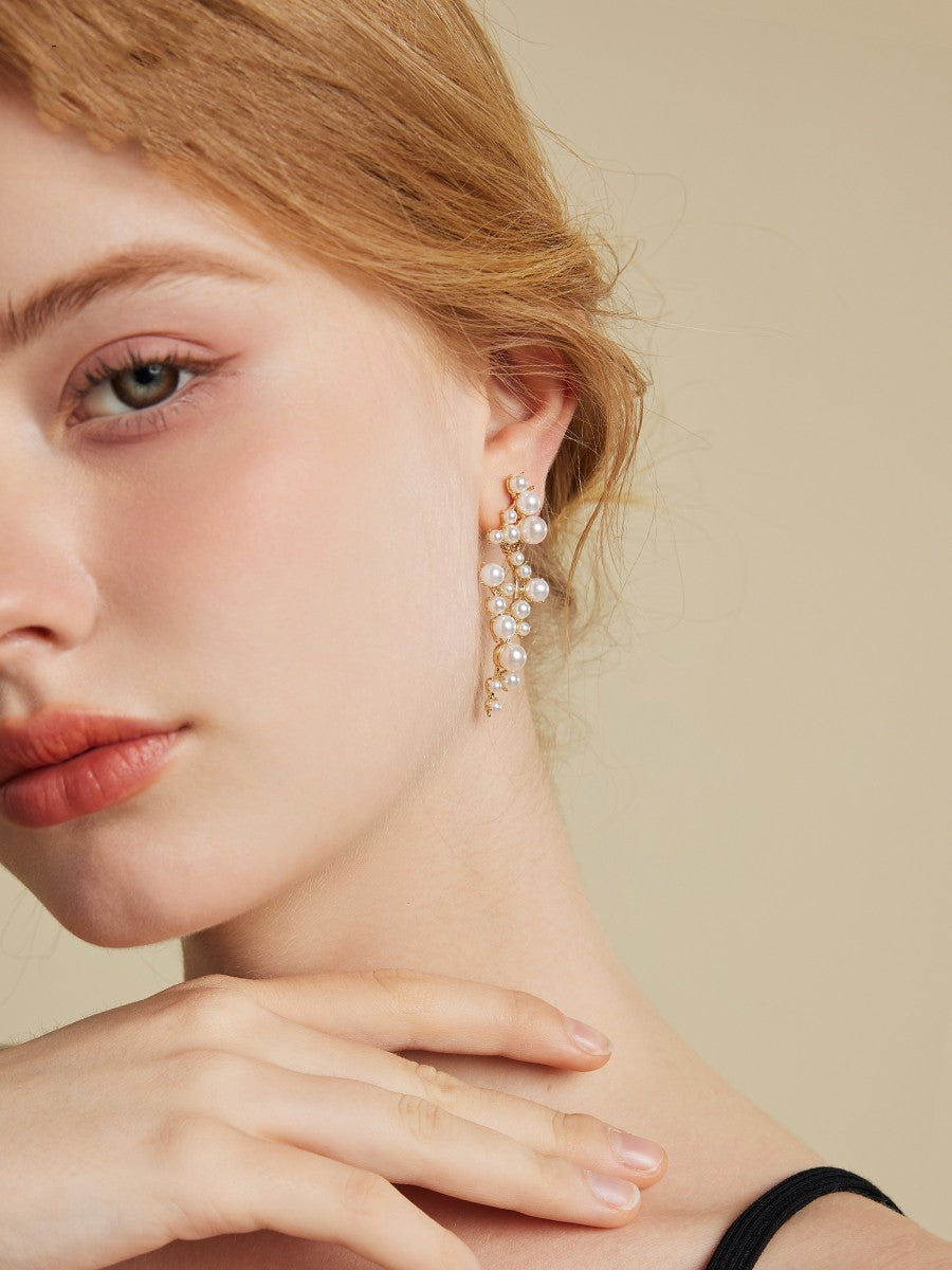 Pearl Drop Earrings - Luxury Romantic Statement Jewelry