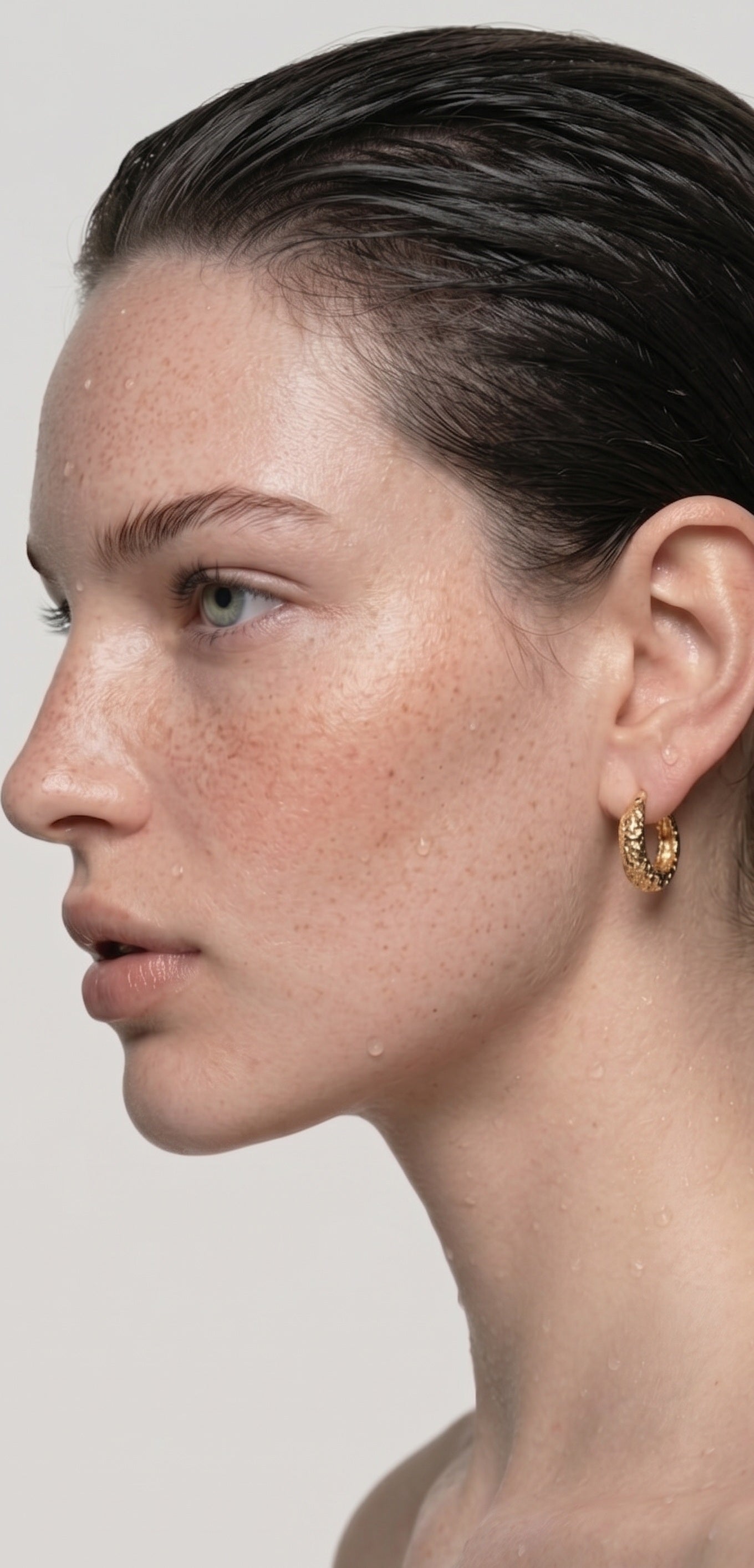 Croissant Hoop Earrings – Gold & Silver Finish