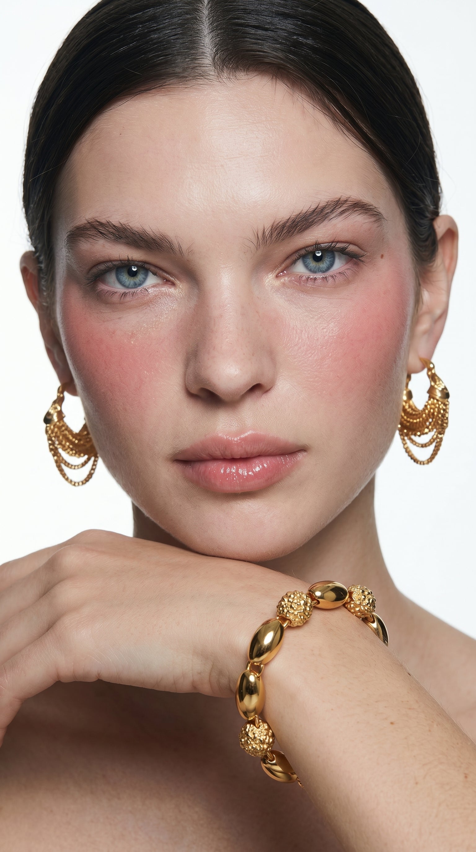 Golden Duo Set — Earrings & Bracelet Bundle