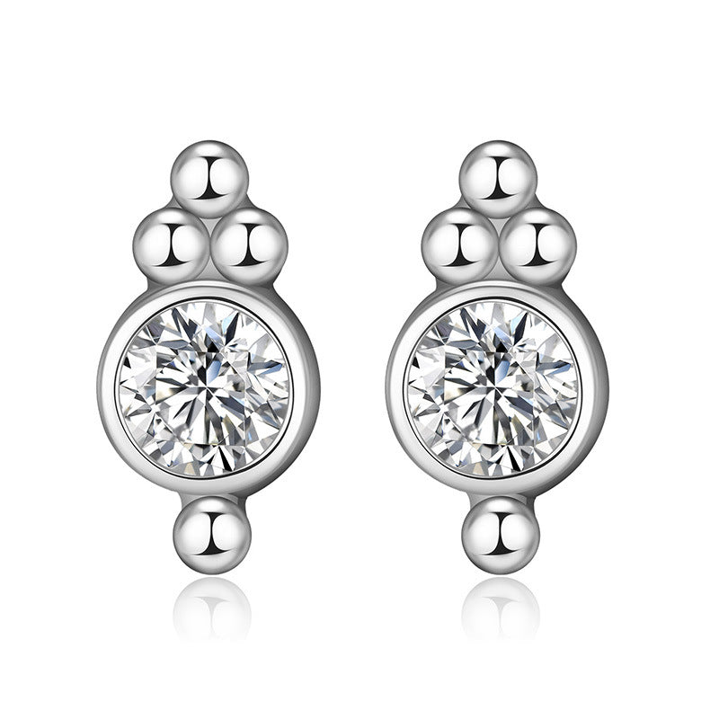 925 Sterling Silver Plated Earrings – Classic Bezel Set