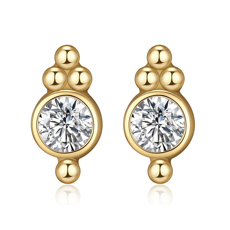 925 Sterling Silver Plated Earrings – Classic Bezel Set