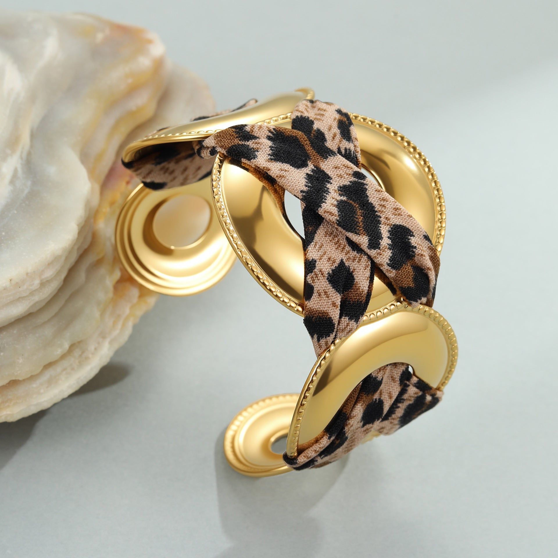 Leopard Ribbon Bracelet