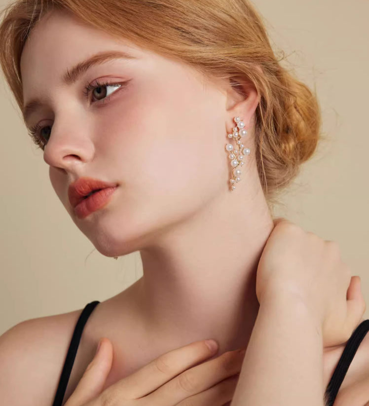 Pearl Drop Earrings - Luxury Romantic Statement Jewelry