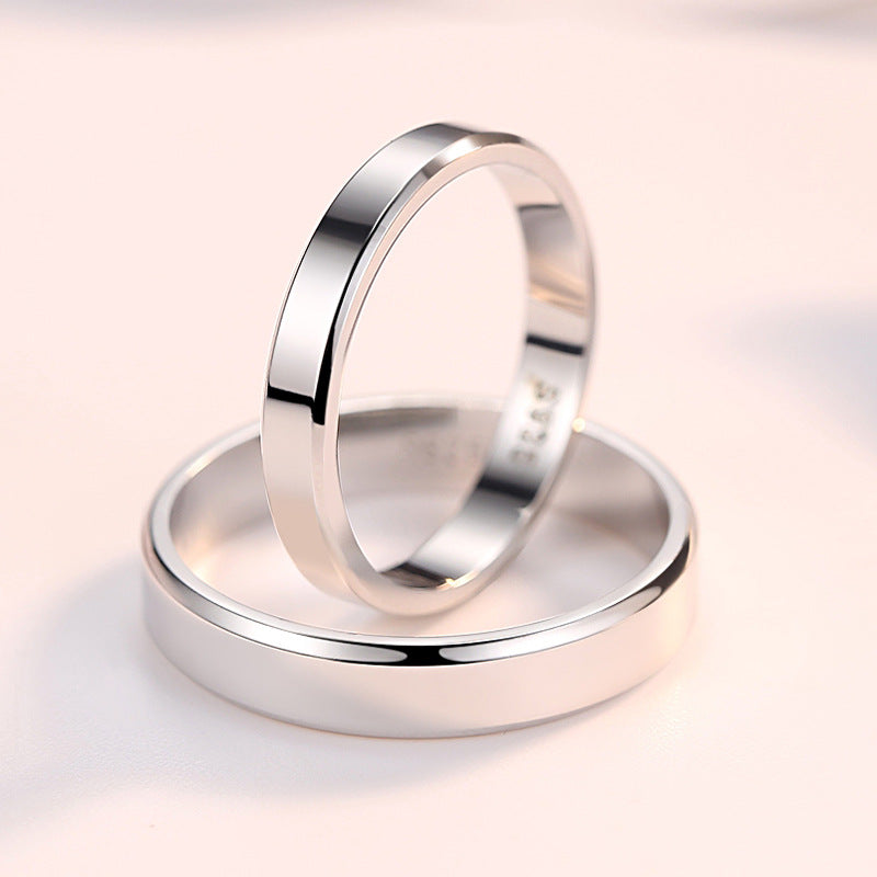 925 Sterling Silver Love Couple Ring Set – His & Hers