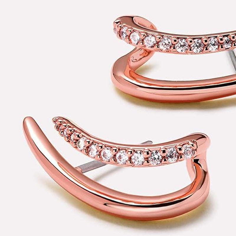 14K Gold Diamond Ear Cuff
