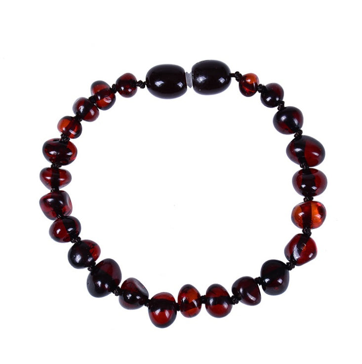 Baltic Amber Baby Bracelet – Natural Irregular Beads, Infant Teething