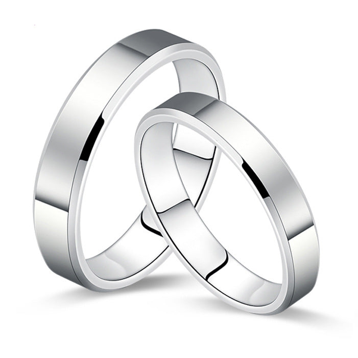 925 Sterling Silver Love Couple Ring Set – His & Hers