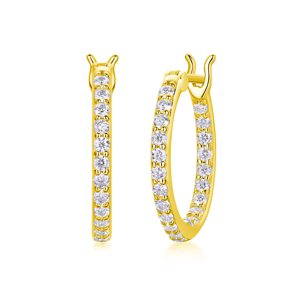 Fashionable Moissanite Stud Earrings