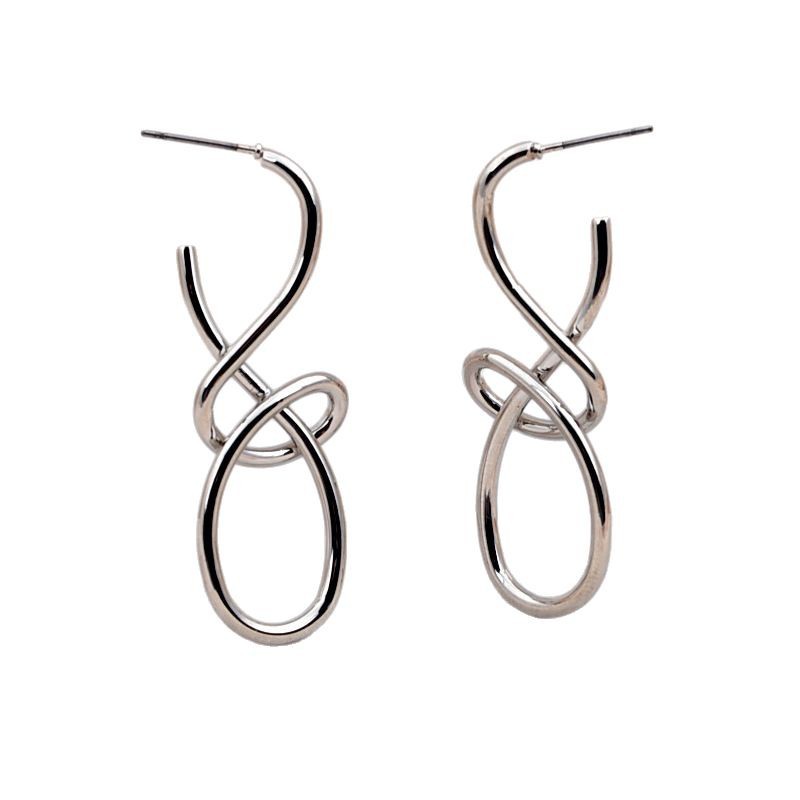 Geometric Ear Studs — Minimalist Gold & Silver Design