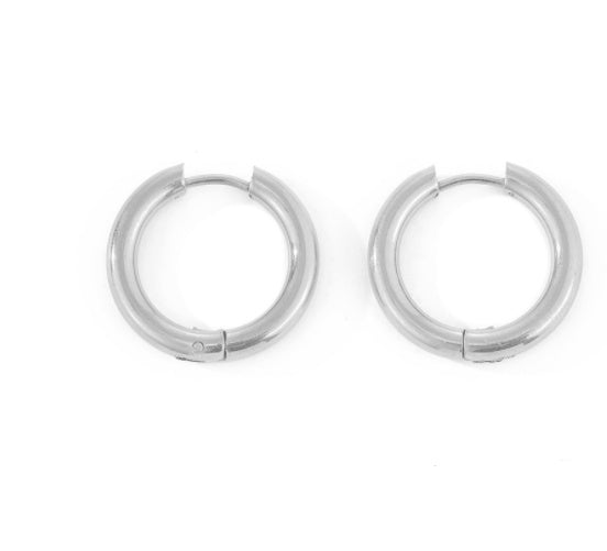 Gold-Plated Stud Earrings – Unisex Minimalist Design
