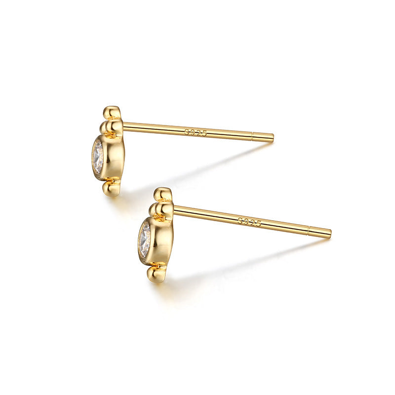925 Sterling Silver Plated Earrings – Classic Bezel Set