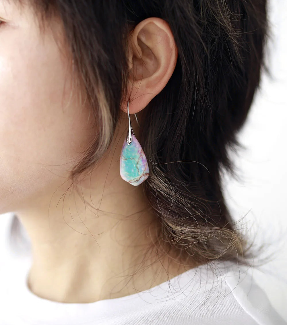 Handcrafted Jasper Stone Drop Earrings