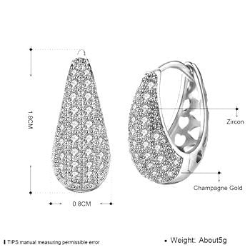 Gold Openwork Zircon Ear Clips – Pavé CZ Huggies