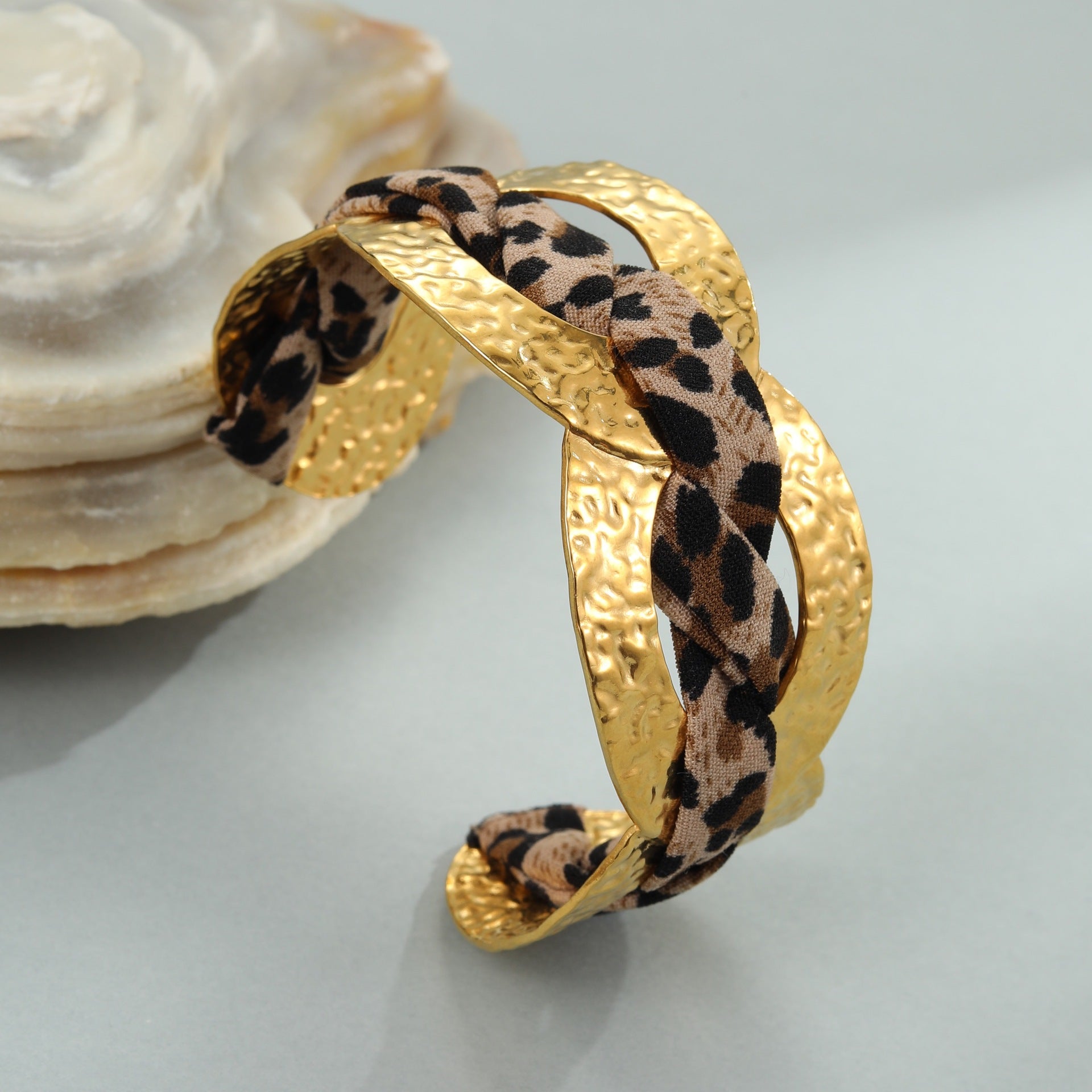 Leopard Ribbon Bracelet