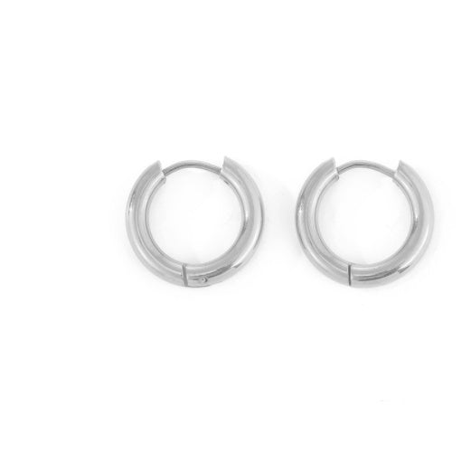 Gold-Plated Stud Earrings – Unisex Minimalist Design