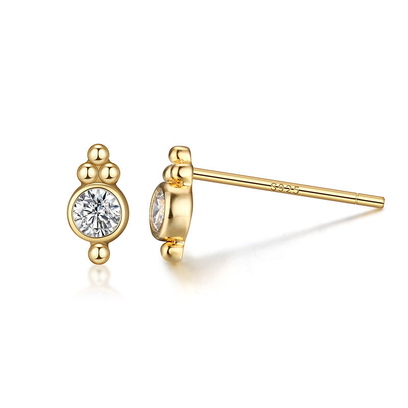 925 Sterling Silver Plated Earrings – Classic Bezel Set