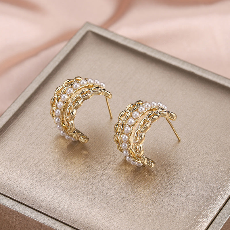 Temperament Irregular Earring – Retro European & Korean Style