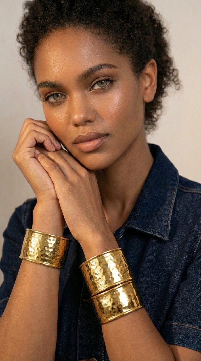 Exaggerated Gold Bracelet
