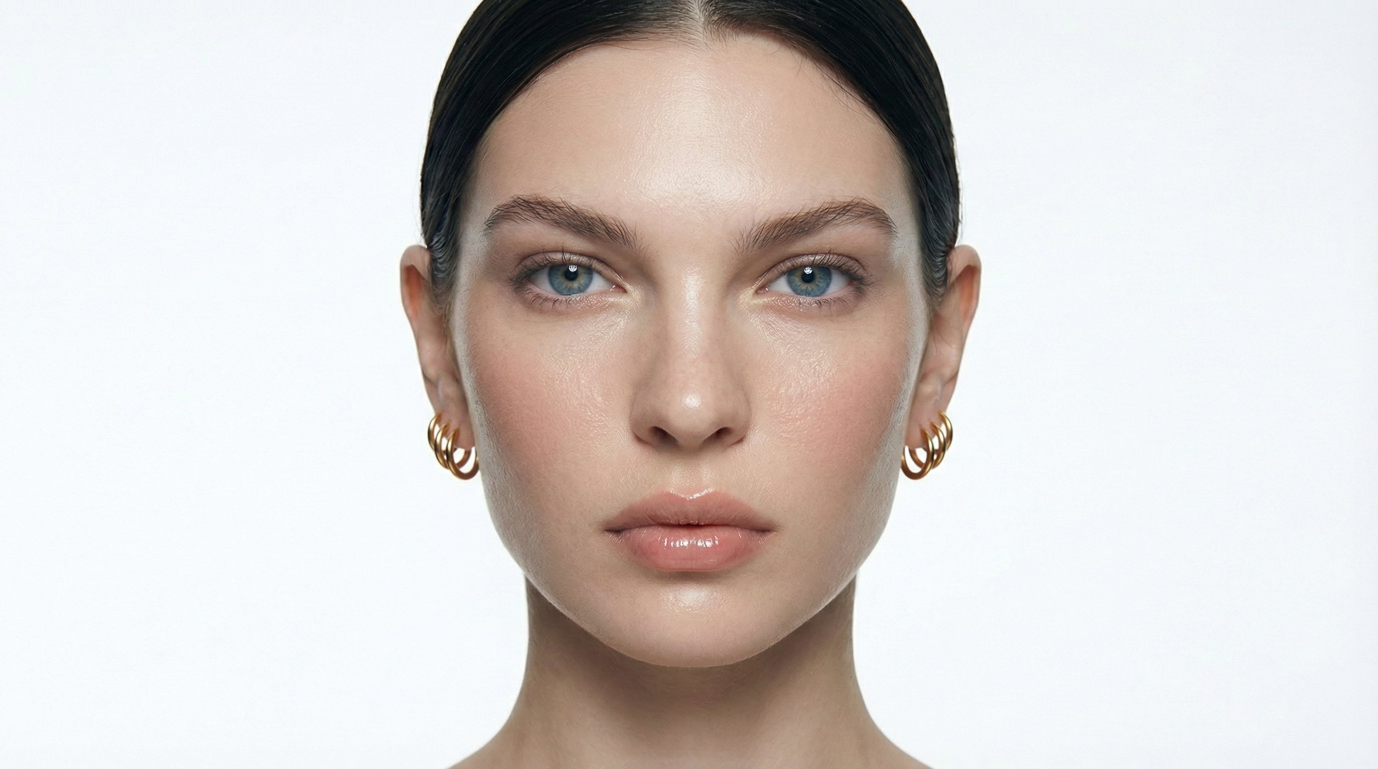 Gold-Plated Stud Earrings – Unisex Minimalist Design
