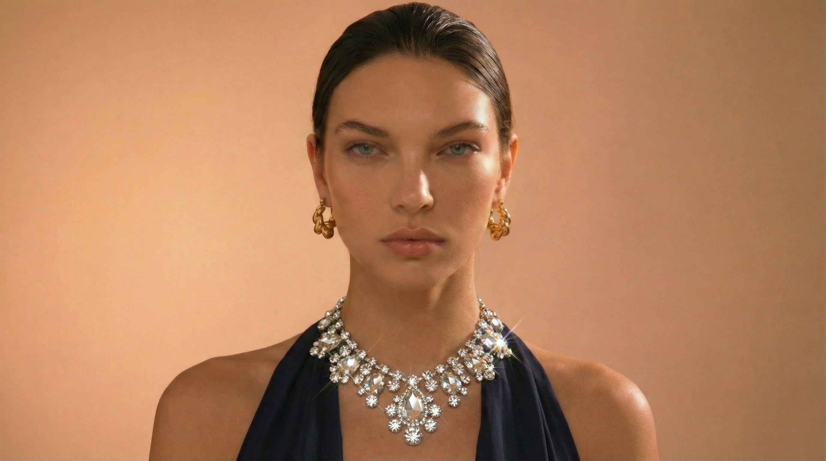 Circular Water-drop Tassel Necklace - Premium Gold Jewelry | Nexus Aureus