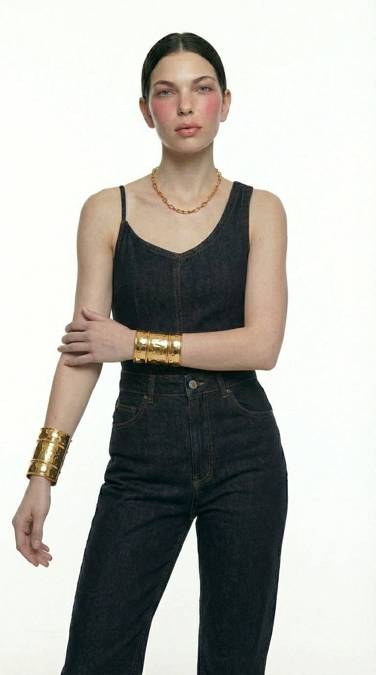 Exaggerated Gold Bracelet